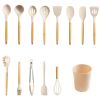 Silicone & Bamboo Cooking Utensil Set, 14 Pieces