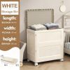 Large Capacity Waterproof Storage Bin with Wheels, Heavy Duty Rolling Storage Container with Lid