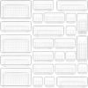 25 PCS Clear Plastic Drawer Organizers Set