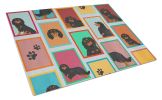 NEW Lots of Black and Tan Cavalier King Charles Spaniel Glass Cutting Board Decorative Tempered Glass Kitchen Cutting and Serving Board Large Size Cho