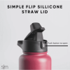 32 fl oz Stainless Steel Summit Water Bottle with Silicone Straw Lid|Almond Birch
