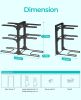 6-Tier Pots and Pans Organizer under Cabinet, Kitchen Cabinet Organizers and Storage, Heavy Duty Pots and Pan Storage Rack Organizer inside Cabinet