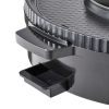 Hot Pot with Grill, 1800W 2-in-1 Electric Smokeless Grill and Hot Pot, Korean BBQ Shabu Shabu Hotpot with Separate Dual Temperature Control