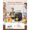 Snowflake Ice Machine, 44LBS/24H Snowflake Ice Maker, Ice-Shaver Machine with Stainless Steel Blade, Electric Snow Cone Maker with 0.2 Gal Tank