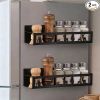 2 Pack Deer Magnetic Spice Rack for Refrigerator Metal Magnet Basket Shelf for Fridge Seasoning Storage Organizers Home Decor Kitchen Accessories
