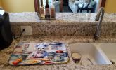 Maltese The Chef Dish Drying Mat Absorbent Dish Drying Mat Pad for Kitchen Counter Dish Drainer Mat for Countertop, 14 x 21", Multicolor