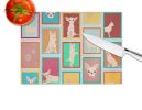 NEW Lots of Chihuahua Glass Cutting Board Decorative Tempered Glass Kitchen Cutting and Serving Board Large Size Chopping Board