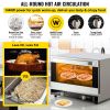 Commercial Convection Oven, 21L/19Qt, Quarter-Size Conventional Oven Countertop, 1440W 3-Tier Toaster with Front Glass Door