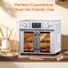 29.5QT French Door Air Fryer Toaster Oven Combo, Countertop Oven with 14 Presets & Digital Control, Stainless Steel Large Toaster Oven for Baking