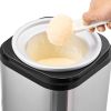 Ice Cream Maker, 2.11 Qt. Large Capacity, Electric Automatic Ice-Cream Machine, with Easy Operation & Cleaning, Stainless Steel Shell