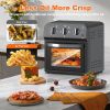 Family Size Air Fryer Toaster Oven Combo,13QT,360° Hot Air Circulation for Healthy Oil-Free Cooking, Multifunctional Convection Contertop Oven