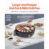 Hot Pot with Grill, 1800W 2-in-1 Electric Smokeless Grill and Hot Pot, Korean BBQ Shabu Shabu Hotpot with Separate Dual Temperature Control