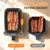 Dual Basket Air Fryer Oven, Digital Control, Clear-View Window, Versatile Air Fryer for Roasting, Baking, Reheating Healthy Meals