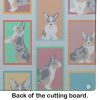 NEW Lots of Blue Merle Welsh Cardigan Corgi Glass Cutting Board Decorative Tempered Glass Kitchen Cutting and Serving Board Large Size Chopping Board