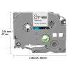 Label Maker Tape, 4 Pack, 0.47 in / 12 mm Black on White Label Maker Refills Compatible for Various Types of Brother P-Touch Labelers