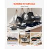 19 Piece Pots and Pans Set, Granite Nonstick Cookware Set, Induction Cookwares, Kitchen RV Cooking Sets with Frying, Sauce, Saute, Tempered Glass Lids