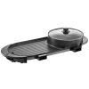 Hot Pot with Grill, 2200W 2-in-1 Electric Smokeless Grill and Hot Pot, Korean BBQ Shabu Shabu Hotpot with Separate Dual Temperature Control