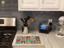 NEW Lots of Harlequin Natural Ears Great Dane Glass Cutting Board Decorative Tempered Glass Kitchen Cutting and Serving Board Large Size Chopping Boar