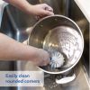 Sink and Dish Scrub Brush, Kitchen Washing Scrubber for Hard-to-Reach Corners, Small Cleaning Supplies, Non-Scratch Bristles, Glassware, Pots, Pans