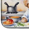 Maltipoo The Chef Dish Drying Mat Absorbent Dish Drying Mat Pad for Kitchen Counter Dish Drainer Mat for Countertop, 14 x 21", Multicolor