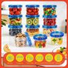 10 Pack 17oz Reusable Freezer Storage Containers with Twist Top Lids Airtight