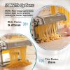 3 in 1 Pasta Maker Machine - 9 Adjustable Thickness Settings Aluminum Alloy Pasta Roller & 2 Width Cutters for Fresh Spaghetti, Fettuccini, Lasagna