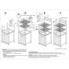2-Shelf Steel Storage Shelf Unit with Hamper, Silver, Holds up to 20 lb Capacity
