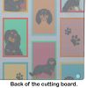NEW Lots of Black and Tan Cavalier King Charles Spaniel Glass Cutting Board Decorative Tempered Glass Kitchen Cutting and Serving Board Large Size Cho