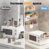 4 Pack Large Magnetic Spice Rack for Refrigerator, Spice Rack Organizer