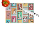 NEW Lots of Harlequin Natural Ears Great Dane Glass Cutting Board Decorative Tempered Glass Kitchen Cutting and Serving Board Large Size Chopping Boar