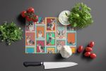 NEW Lots of Blue Merle Welsh Cardigan Corgi Glass Cutting Board Decorative Tempered Glass Kitchen Cutting and Serving Board Large Size Chopping Board