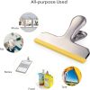 12 Pack Stainless Steel Chip Bag Clips Covered with Silicone - NO More Sharp Edges - Color Coded for Food Bags - Air Tight Seal