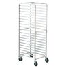 Bun Pan Rack, 20-Tier Commercial Bakery Racks with Brake Wheels, Aluminum Racking Trolley Storage for Half & Full Sheet, Speed Rack For Kitchen Home