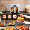 29.5QT French Door Air Fryer Toaster Oven Combo, Countertop Oven with 14 Presets & Digital Control, Stainless Steel Large Toaster Oven for Baking