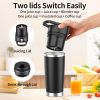 Portable Blender for Holiday Gift Smoothies&Shakes 24oz Insulated Cup Cordless, Personal Licuadora Portatil With Stainless Steel, USB-C Rechargeable