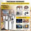 Alcohol Still, 13.2Gal / 50L Stainless Steel Water Alcohol Distiller Copper Tube Home Brewing Kit Build-in Thermometer for DIY Whisky Wine Brandy