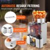 Commercial Orange Juicer Machine, 120W Automatic Feeding Juice Extractor, Stainless Steel Juice Extractor for 25 Oranges Per Minute