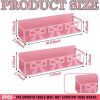 2 Pack Bow Magnetic Spice Rack for Refrigerator Metal Magnet Basket Shelf for Fridge Seasoning Storage Organizers Home Decor Kitchen Accessories (Pink