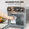7-IN-1 Air Fryer Toaster Oven, 18L Convection Oven, 1700W Stainless Steel Toaster Ovens Countertop Combo with Grill, Pizza Pan, Gloves, 6 Slices Toast
