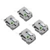 Label Maker Tape, 4 Pack, 0.47 in / 12 mm Black on White Label Maker Refills Compatible for Various Types of Brother P-Touch Labelers