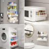 4 Pack Large Magnetic Spice Rack for Refrigerator, Spice Rack Organizer