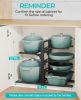 6-Tier Pots and Pans Organizer under Cabinet, Kitchen Cabinet Organizers and Storage, Heavy Duty Pots and Pan Storage Rack Organizer inside Cabinet