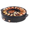 Hot Pot with Grill, 1800W 2-in-1 Electric Smokeless Grill and Hot Pot, Korean BBQ Shabu Shabu Hotpot with Separate Dual Temperature Control