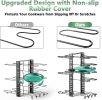 Pots and Pans Organizer under Cabinet, 8 Tier Pot Organizers Rack Expandable 11.65" to 19.02" Height with 3 DIY Methods