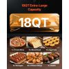 Pizza Oven, 8 Presets Electric Pizza Ovens Air Fry Combo, 12-Inch Indoor Pizza Maker Smart Knob Control , 750 Fahrenheit Max Temp