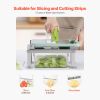 Vegetable Chopper Mandoline Slicer, All-in-1 Food Veggie Cutter with 9 Stainless Steel Blades, Cheese Grater Onion Potato Dicer with Container