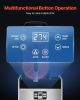 Commercial Slushy Machine, 12L Single Tank Frozen Drink Machine, 48 Cups Stainless Steel Margarita Smoothie Frozen Drink Maker