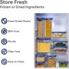 Food Storage Containers with Lids, 21 PCS Air Tight Plastic Food Containers with Date Tracking Dial