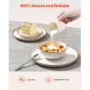 Dinnerware Set, Service for 8 (32 PCS), Round Plates and Bowls Sets, Scratch Resistant Ceramic Dinner Ware