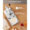 Manual Pizza Dough Press Machine, 9.5 inch Pizza Pastry Press Plate, Stainless Steel Bread Presser, Commercial Chapati Sheet Crust Maker